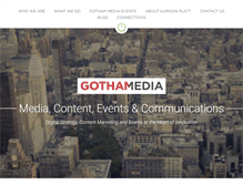 Tablet Screenshot of gothammediastrategies.com